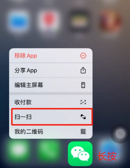 饶阳苹果手机维修分享iPhone 15如何快速打开扫一扫 