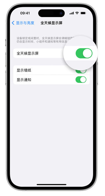 饶阳苹果14维修店分享如何自定义 iPhone 14 Pro 常亮显示屏 