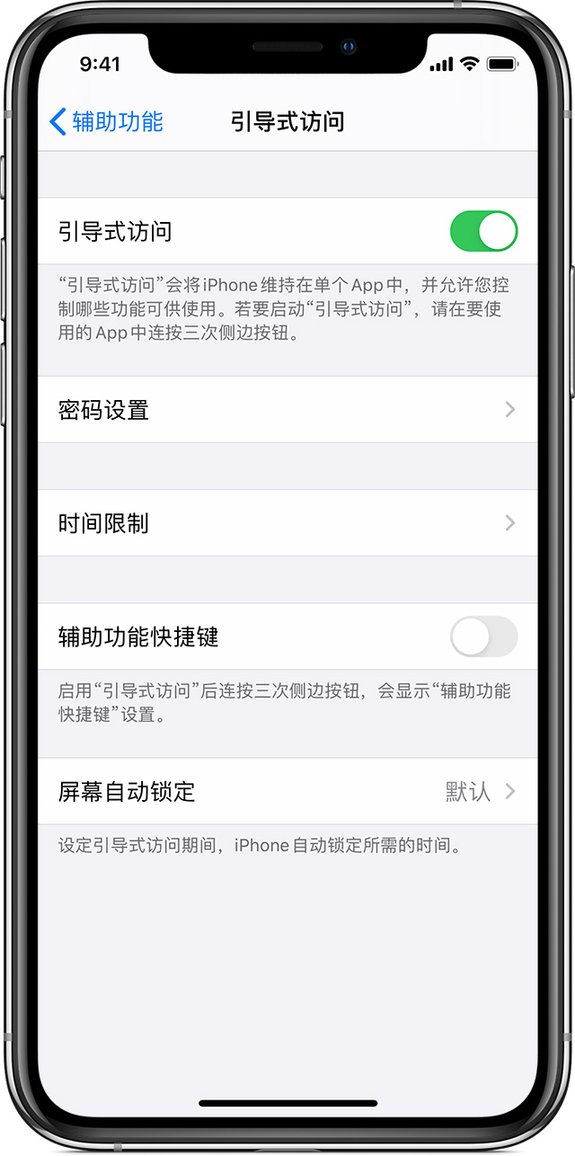 饶阳苹果手机维修分享如何在 iPhone 上退出引导式访问 