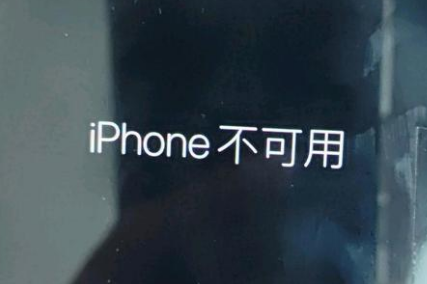 饶阳苹果服务网点分享锁屏界面显示“iPhone 不可用”如何解决 