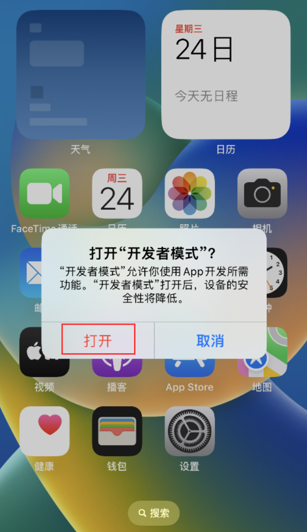饶阳苹果手机维修分享如何打开开发者模式 