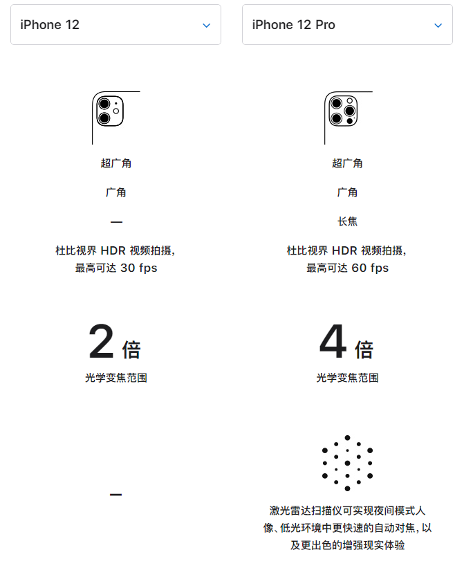 饶阳苹果手机维修分享苹果 iPhone 12 与 iPhone 12 Pro 选哪款 